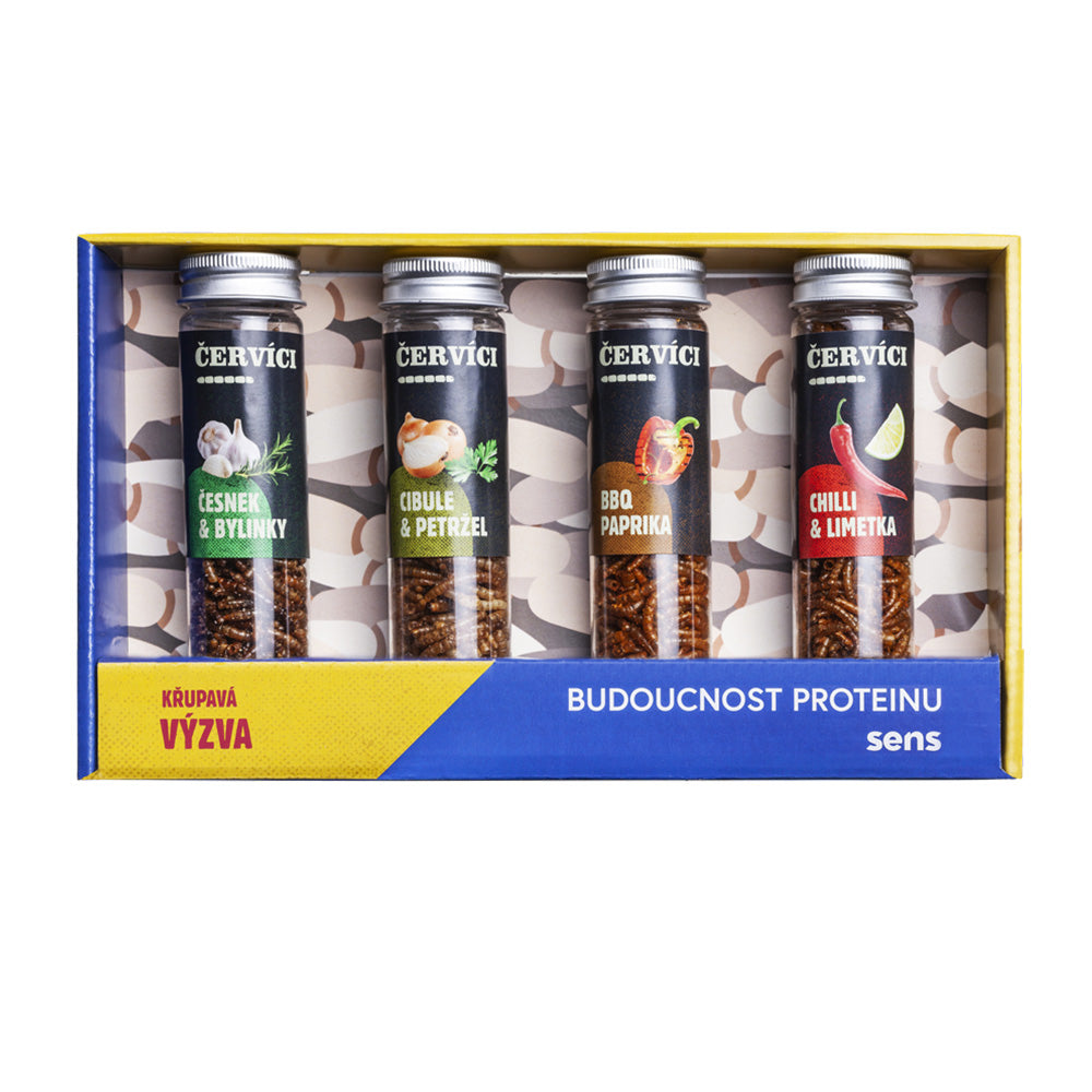 Kořenění červíci - Dárkový set 4 chutí